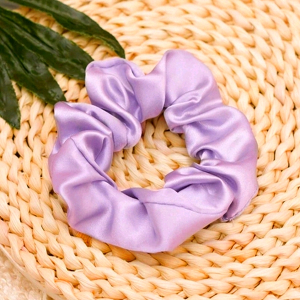 Pastel Satin scrunchie💜